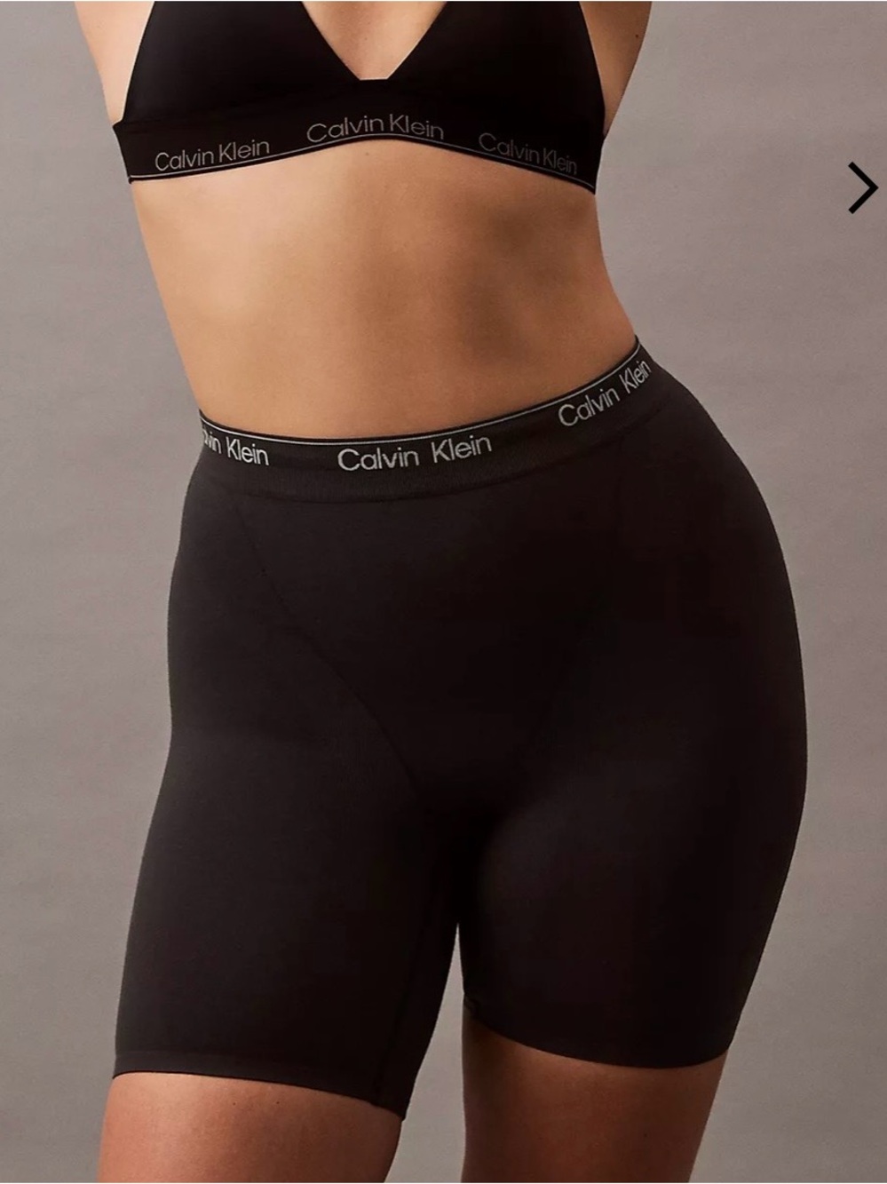 Calvin Klein Black Seamless Bike Short shapewear